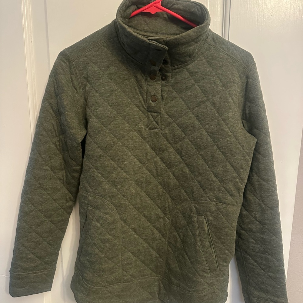 Marmot Olive Quilted Pullover
